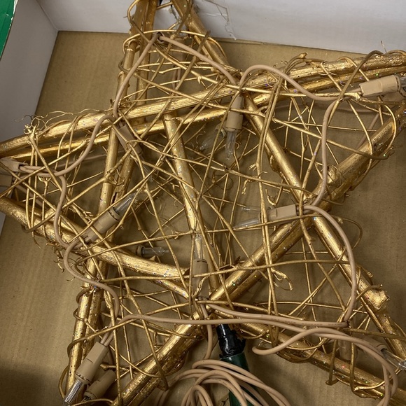 NIB Kurt Adler Gold Star 20 Light Tree Top - Picture 2 of 10